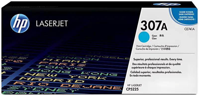 HP CE741A/307A Tonerkartusche cyan, 7.300 Seiten ISO/IEC 19798