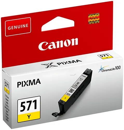 Canon 0388C001/CLI-571Y Tintenpatrone gelb, 323 Seiten ISO/IEC 24711 161 Fotos 6.5ml