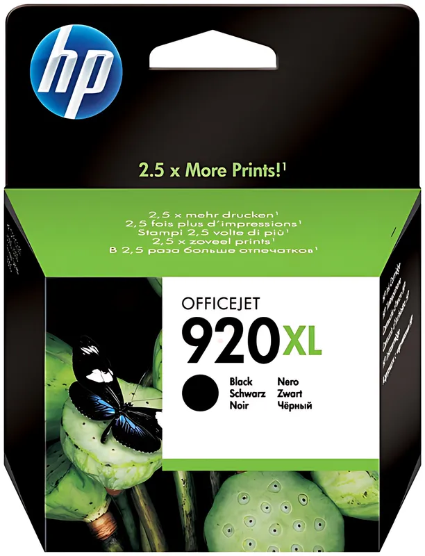 HP 920XL schwarze Tintenpatrone