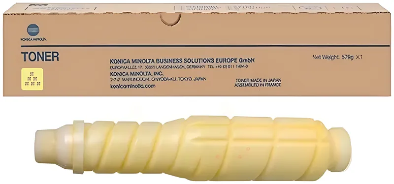 Konica Minolta A04P250/TN-610Y Toner gelb, 24.000 Seiten/5% 460 Gramm