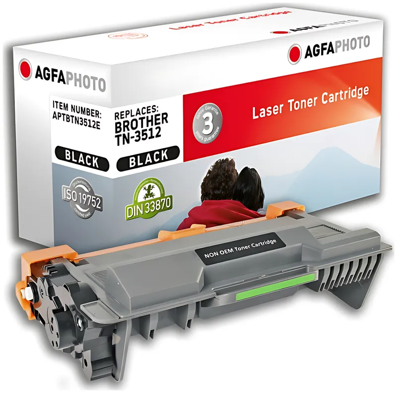 AgfaPhoto APTBTN3512E Toner-Kit, 12.000 Seiten 315 Gramm (ersetzt Brother TN3512)