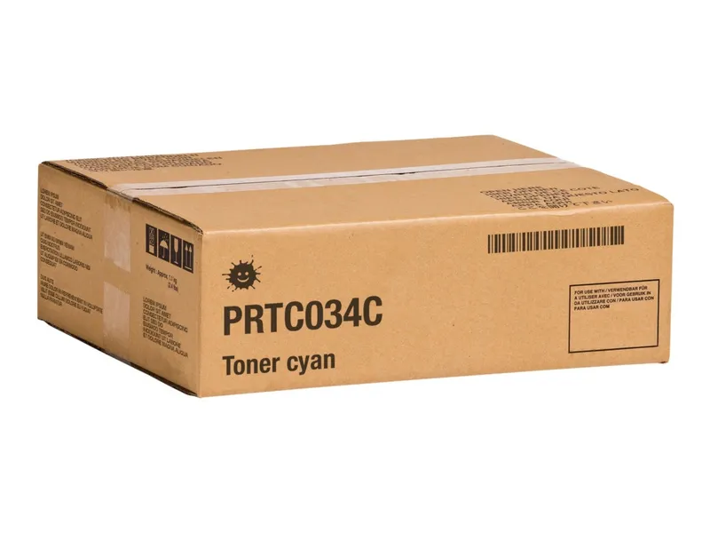 Kompatibel PRTC034C Toner cyan, 7.300 Seiten (ersetzt Canon 034)