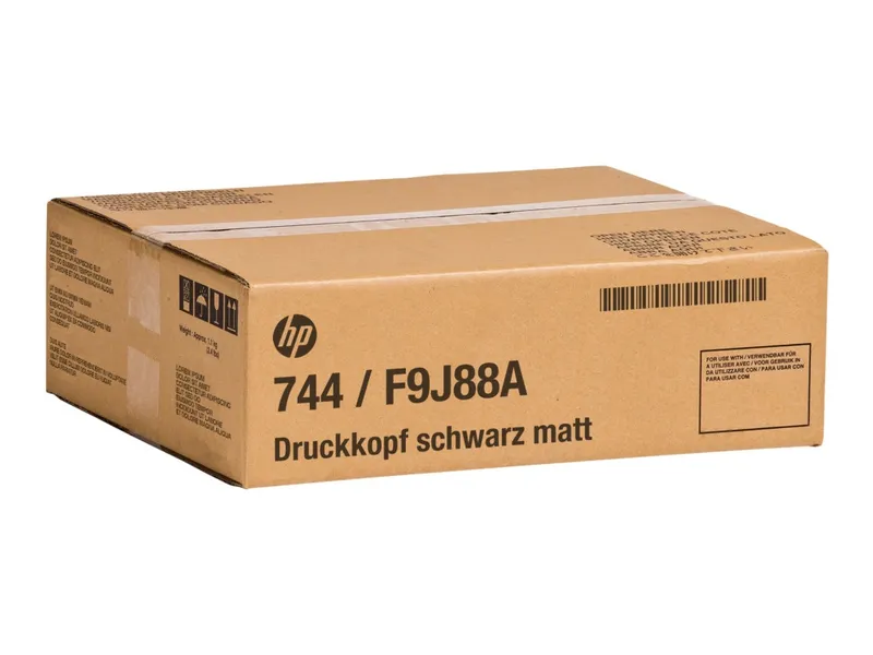 HP 744 Druckkopf schwarz matt rot