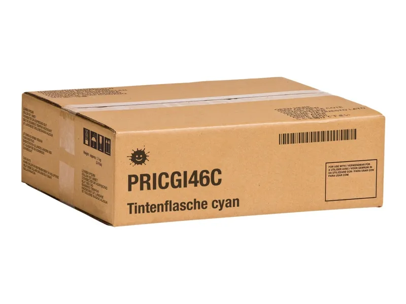 Kompatibel PRICGI46C Tintenflasche cyan, 14.000 Seiten 135ml (ersetzt Canon GI-46C)