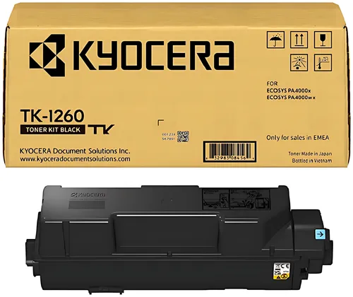 Kyocera 1T0C150NL0/TK-1260 Toner schwarz, 10.000 Seiten ISO/IEC 19752