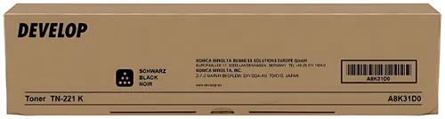 Develop A8K31D0/TN-221K Toner schwarz, 24.000 Seiten