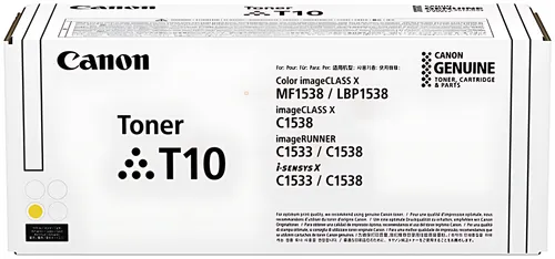 Canon 4563C001/T10 Tonerkartusche gelb High-Capacity, 10.000 Seiten ISO/IEC 19752