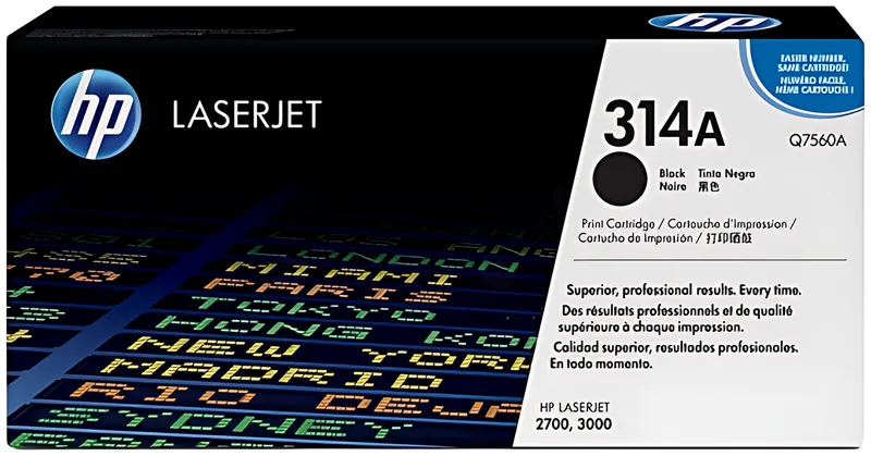 HP Q7560A/314A Tonerkartusche schwarz, 6.500 Seiten/5%