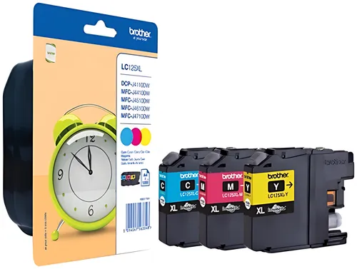 Brother LC-125XLRBWBPDR Tintenpatrone MultiPack C,M,Y Blister Acustic Magnetic, 3x1.200 Seiten ISO/IEC 24711 VE=3