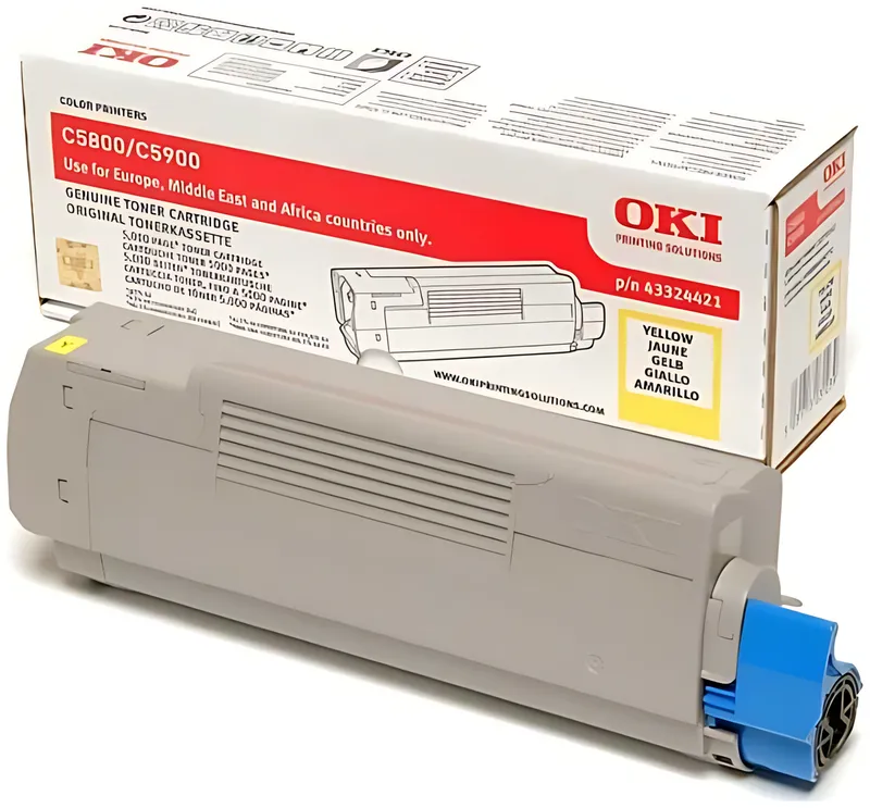 OKI 43324421 Toner gelb, 5.000 Seiten/5%