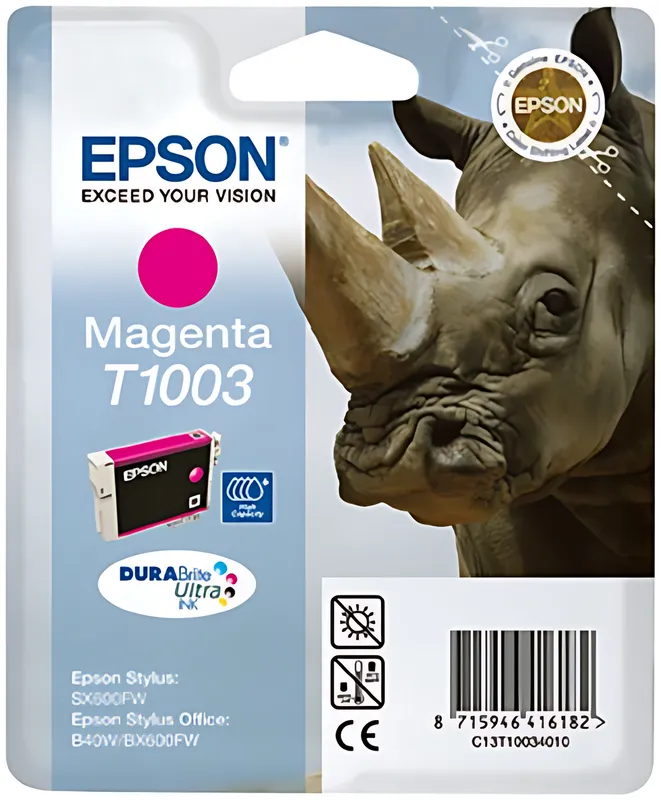 Epson C13T10034010/T1003 Tintenpatrone magenta, 635 Seiten ISO/IEC 24711 11.1ml