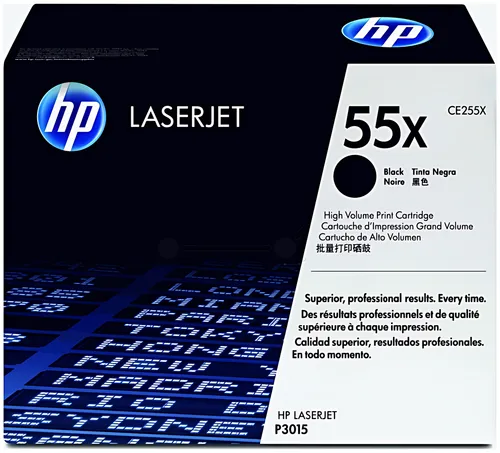 HP CE255X/55X Tonerkartusche schwarz High-Capacity, 12.500 Seiten ISO/IEC 19752