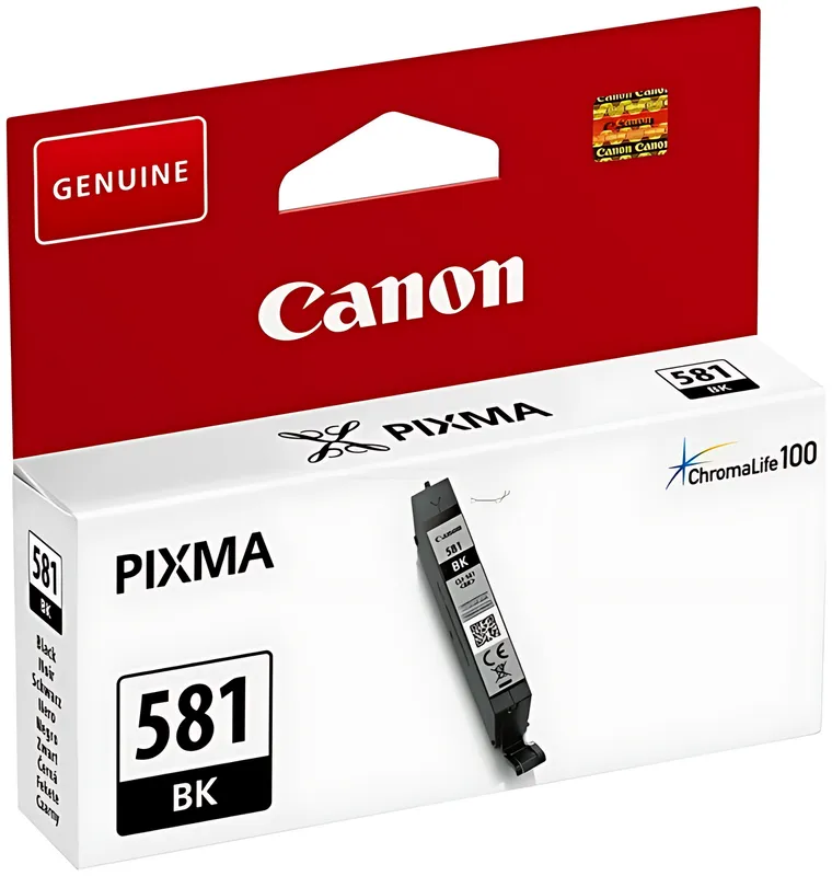 Canon 2106C001/CLI-581BK Tintenpatrone schwarz, 200 Seiten 200 Fotos 5.6ml