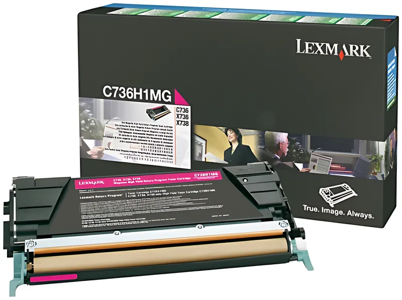 Lexmark C736H1MG Toner-Kit magenta return program, 10.000 Seiten ISO/IEC 19798