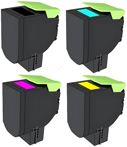 Kompatibel PRTL71B2H Toner MultiPack Bk,C,M,Y (ersetzt Lexmark 71B2HC0 71B2HK0 71B2HM0 71B2HY0)
