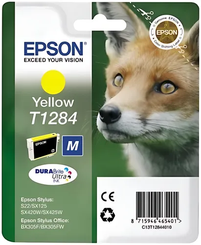 Epson C13T12844012/T1284 Tintenpatrone gelb, 225 Seiten 3,5ml