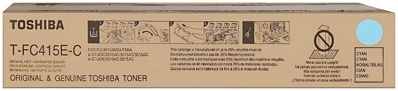 Toshiba 6AJ00000172/T-FC415EC Toner cyan, 33.600 Seiten