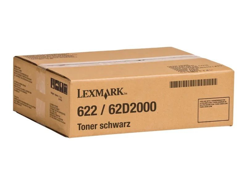Lexmark 62D2000/622 Toner-Kit schwarz return program, 6.000 Seiten ISO/IEC 19752