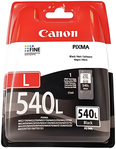 Canon 5224B001/PG-540L Druckkopfpatrone schwarz pigmentiert, 300 Seiten ISO/IEC 24711 11ml