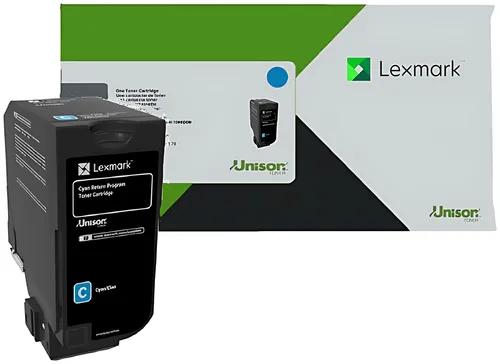 Lexmark 74C20C0 Toner-Kit cyan return program, 3.000 Seiten ISO/IEC 19798