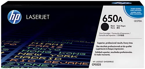 HP CE270A/650A Tonerkartusche schwarz, 13.500 Seiten ISO/IEC 19798