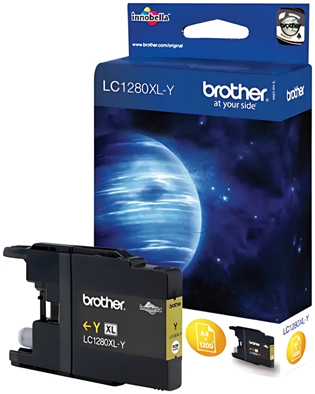 Brother LC-1280XLY Tintenpatrone gelb High-Capacity, 1.200 Seiten ISO/IEC 24711