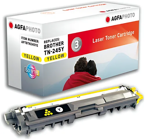 AgfaPhoto APTBTN245YE Toner-Kit gelb, 2.200 Seiten ISO/IEC 19798 71 Gramm (ersetzt Brother TN245Y)