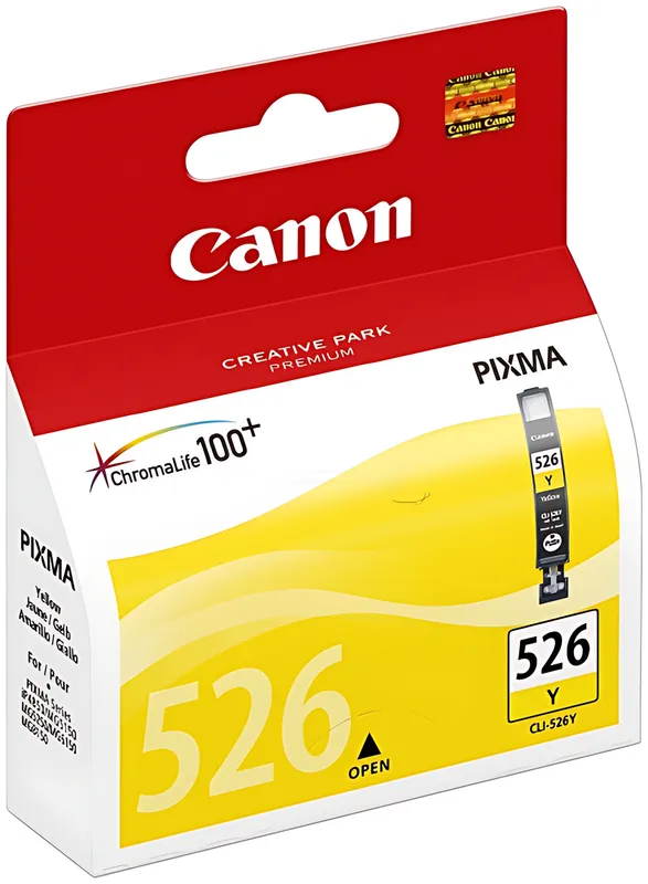 Canon 4543B001/CLI-526Y Tintenpatrone gelb, 450 Seiten ISO/IEC 24711 9ml