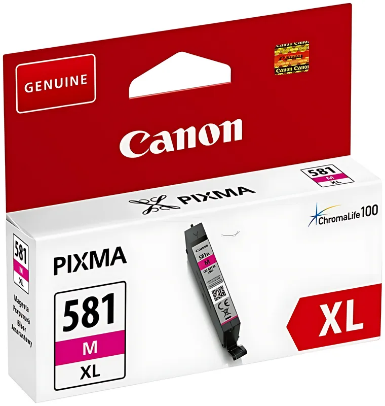 Canon 2050C001/CLI-581MXL Tintenpatrone magenta High-Capacity, 475 Seiten ISO/IEC 19752 225 Fotos 8.3ml