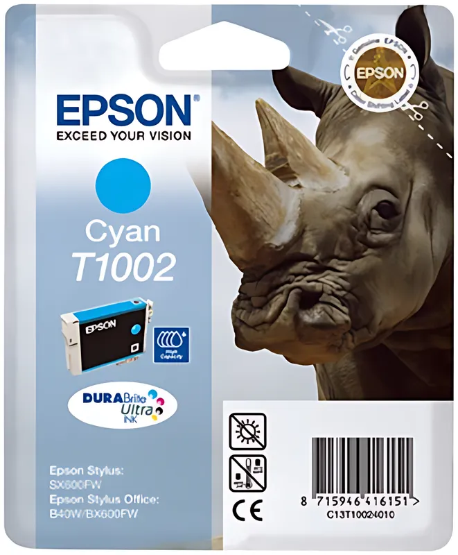 Epson C13T10024010/T1002 Tintenpatrone cyan, 915 Seiten ISO/IEC 24711 11.1ml