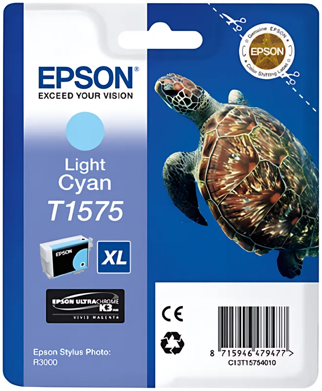 Epson C13T15754010/T1575 Tintenpatrone cyan hell 25.9ml