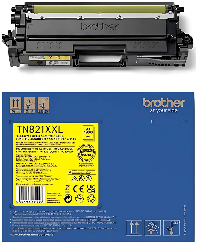 Brother TN-821XXLY Toner-Kit gelb High-Capacity, 12.000 Seiten ISO/IEC 19752