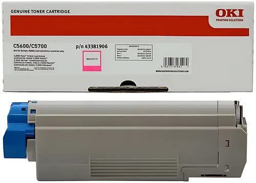 OKI 43381906 Toner magenta, 2.000 Seiten/5%