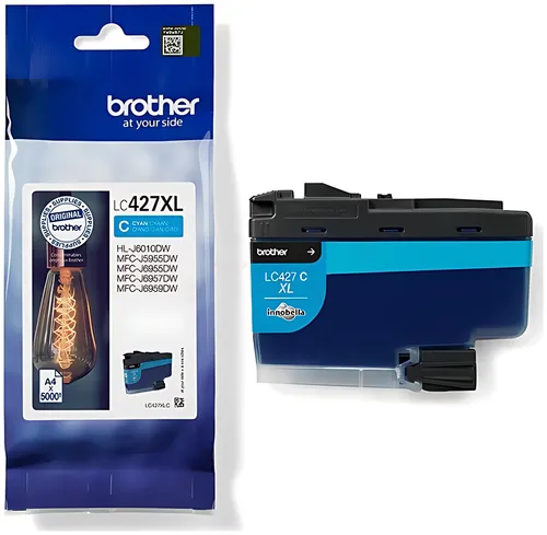 Brother LC-427XLC Tintenpatrone cyan High-Capacity, 5.000 Seiten ISO/IEC 24711