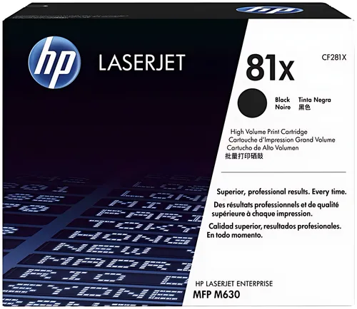 HP CF281X/81X Tonerkartusche schwarz High-Capacity, 25.000 Seiten ISO/IEC 19752