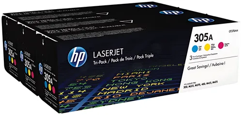 HP CF370AM/305A Tonerkartusche MultiPack C,M,Y, 3x2.600 Seiten ISO/IEC 19798 VE=3