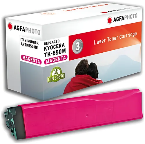 AgfaPhoto APTK550ME Toner magenta, 6.000 Seiten 140 Gramm (ersetzt Kyocera TK-550M)