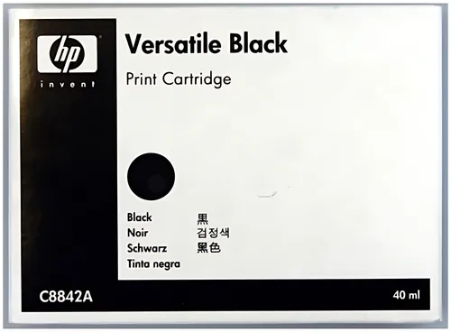 HP C8842A Druckkopfpatrone schwarz, Versatile schnelltrocknende Tinte, 220 Seiten 40ml