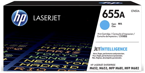 HP CF451A/655A Tonerkartusche cyan, 10.500 Seiten ISO/IEC 19752