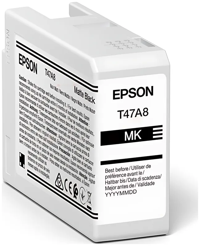 Epson C13T47A80N/T47A8 Tintenpatrone schwarz matt 50ml