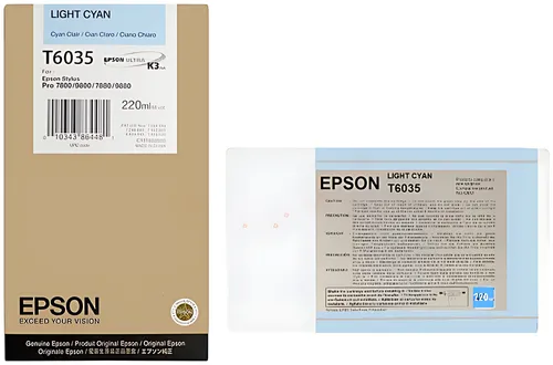 Epson C13T603500/T6035 Tintenpatrone cyan hell 220ml