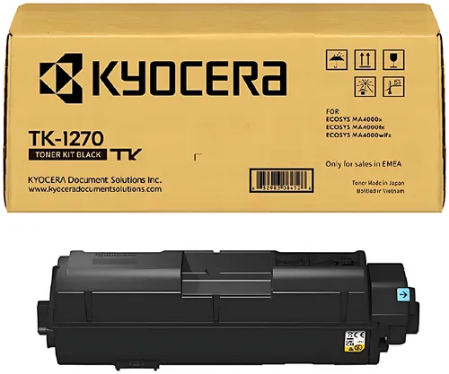 Kyocera 1T0C140NL0/TK-1270 Toner-Kit schwarz, 10.000 Seiten ISO/IEC 19752
