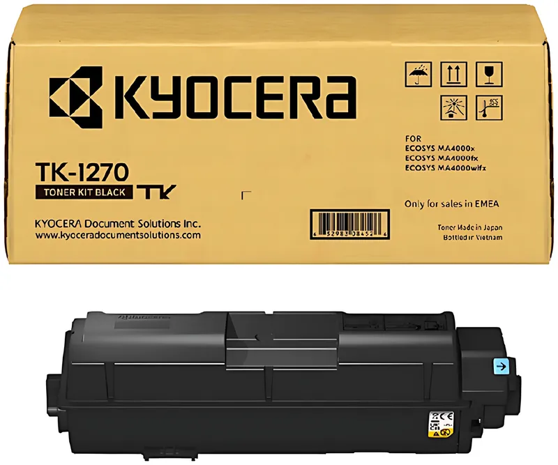 Kyocera 1T0C140NL0/TK-1270 Toner-Kit schwarz, 10.000 Seiten ISO/IEC 19752