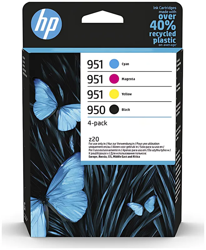 HP 6ZC65AE/950/951 Tintenpatrone MultiPack Bk,C,M,Y 24ml + 3x8ml VE=4