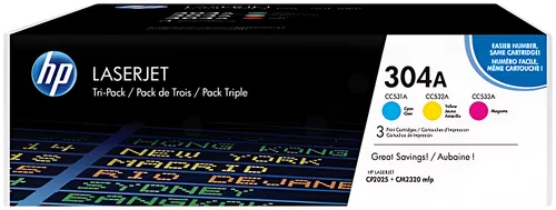 HP CF372AM/304A Tonerkartusche MultiPack C,M,Y, 3x2.800 Seiten ISO/IEC 19798 VE=3
