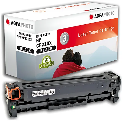 AgfaPhoto APTHP210XE Tonerkartusche schwarz, 2.400 Seiten 45 Gramm (ersetzt HP 131X/CF210X)