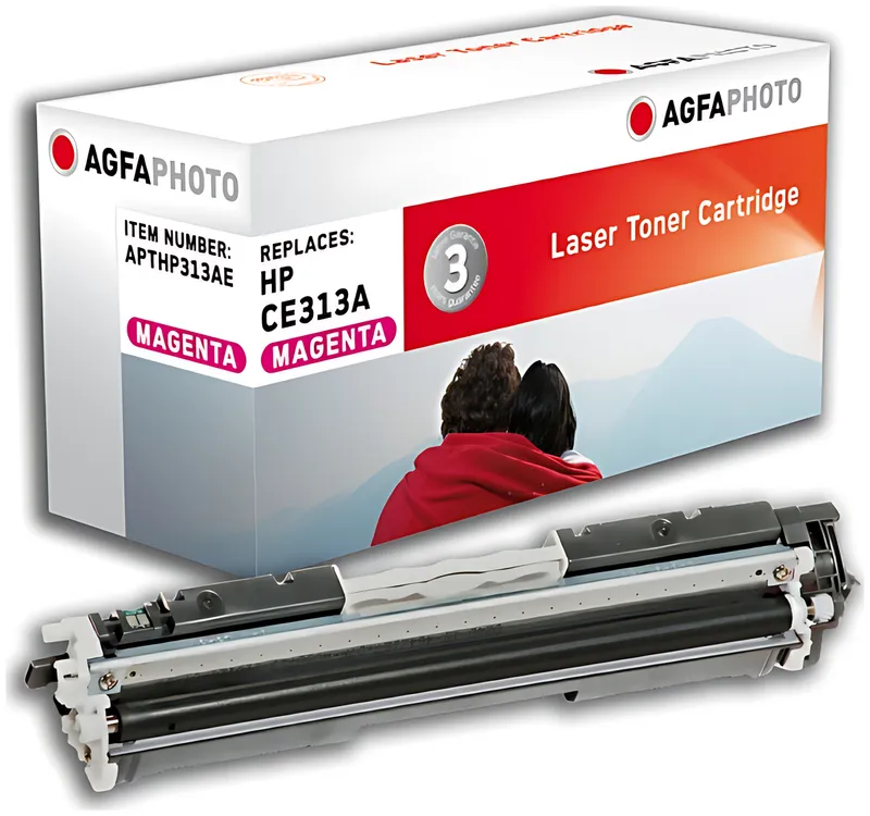 AgfaPhoto APTHP313AE Toner magenta, 1.000 Seiten 27 Gramm (ersetzt HP 126A/CE313A)