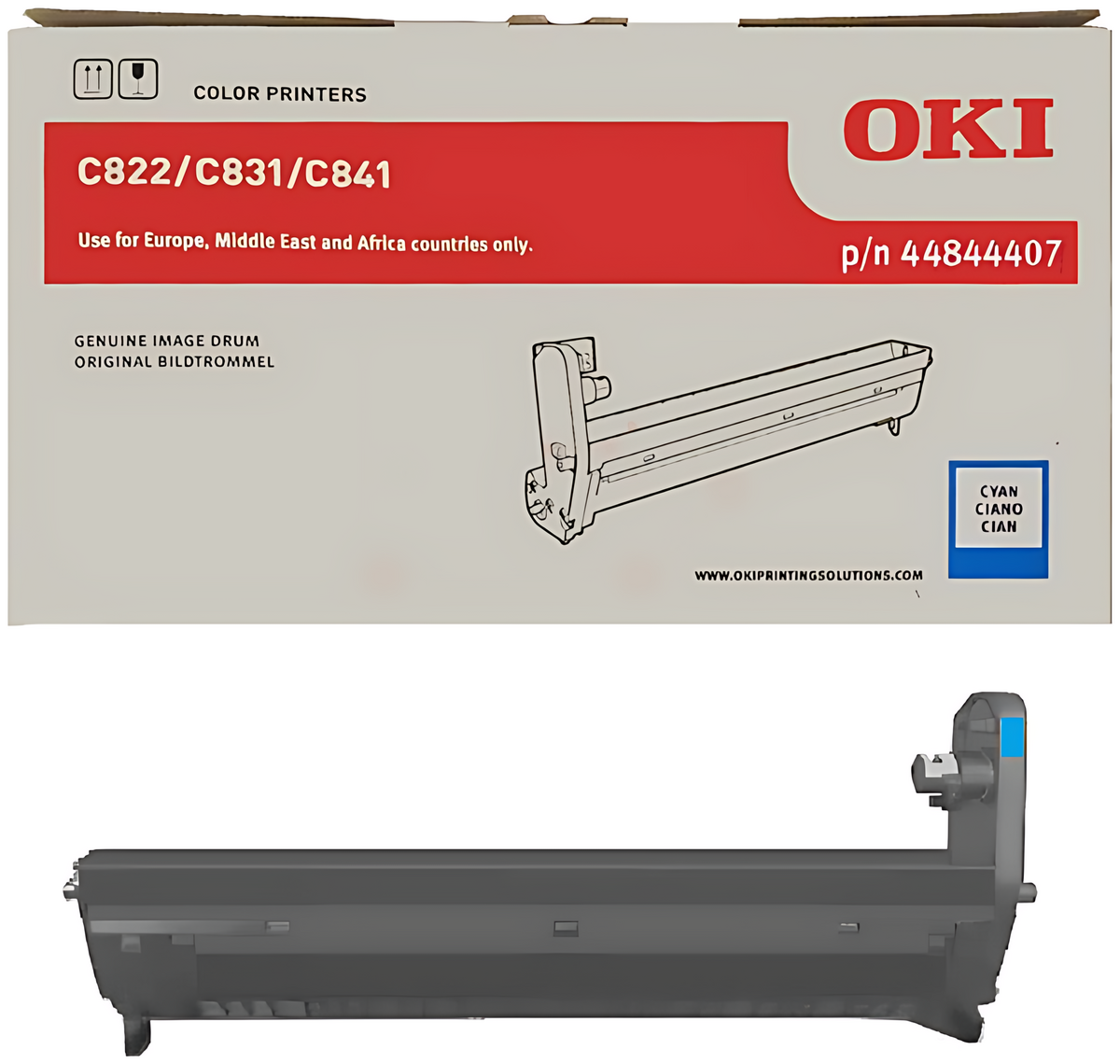 OKI 44844407 Drum Kit cyan, 30.000 Seiten ISO/IEC 19752