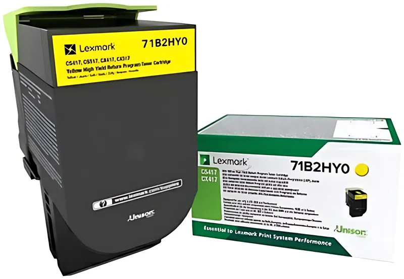 Lexmark 71B2HY0 Toner-Kit gelb return program, 3.500 Seiten ISO/IEC 19752