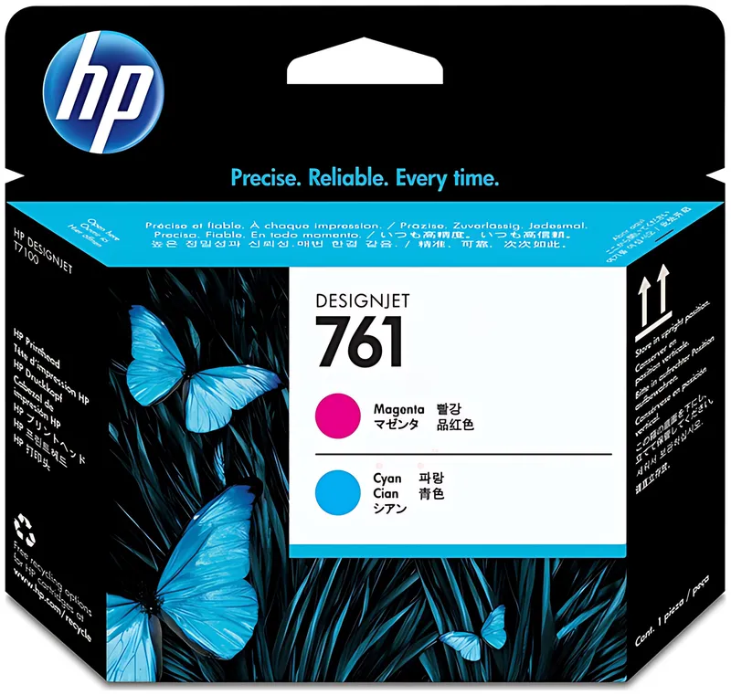 HP 761 Druckkopf cyan/magenta
